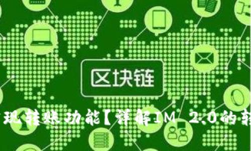 IM 2.0能否实现转账功能？详解IM 2.0的转账机制与应用