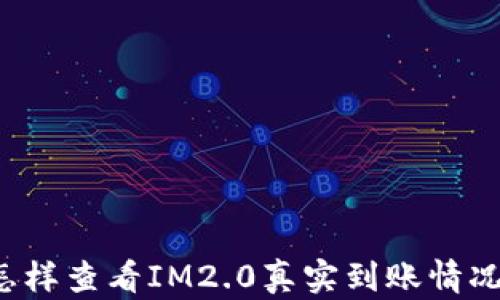 
怎样查看IM2.0真实到账情况？
